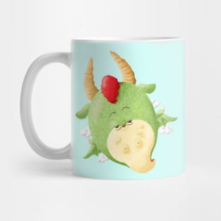 Dragon Floating on Sky Mug